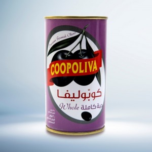 2122 COOPOLIVA CANNED WHL OLIVES BLK 200G